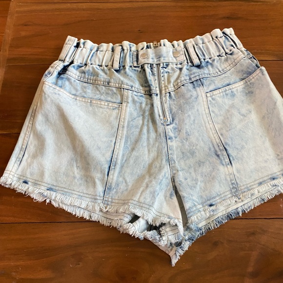 Sea NY Birdie Bleached Denim Shorts size 12 - Picture 3 of 5